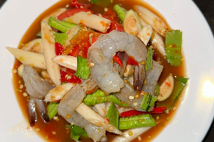 ตำหรดบัว กุ้ง