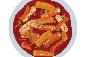 ต็อกโบกีไส้กรอก