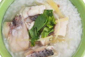 ข้ามต้ม/โจ๊ก ปลากะพง (RICE PORRIDGE WITH SNAPPER FISH)