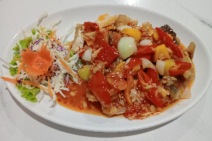 เนื้อปลากระพงสามรส