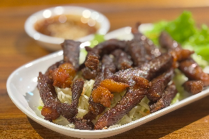 เนื้อแดดเดียวทอด