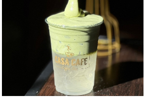 Matcha(milk) Coconut Pollen Flower