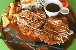 สเต็กไก่ทอดจัมโบ้