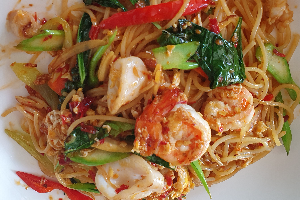 สปาเก็ตตี้ผัดขี้เมาทะเล