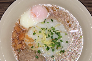 โจ๊กหมูแฮมเบิร์ก