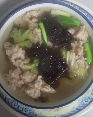 แกงจืดสาหล่าย หมูสับ (กับข้าว)