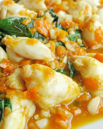 เนื้อปู ผัดพริกเหลือง (กับข้าว)