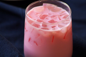 Pink milk