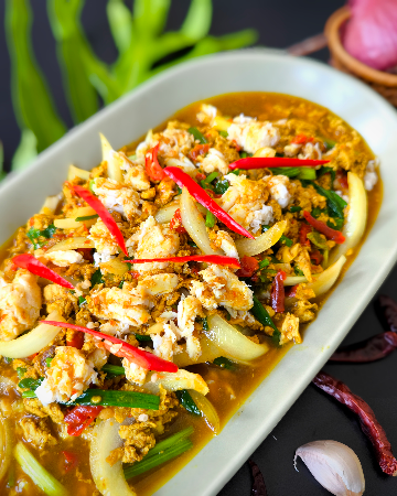 เนื้อปูผัดผงกะหรี่