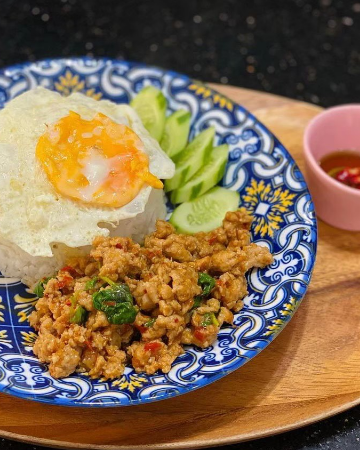 ข้าวกะเพราหมูสับ