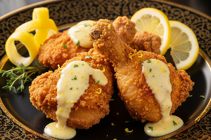 ไก่ทอดซอสครีมมะนาว