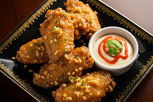ปีกไก่ทอดรสกระเทียม