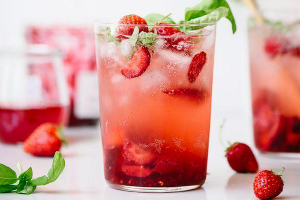 Bibita alla fragola italiana
