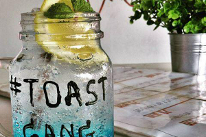 Soda al limone blu Hawaii italiana