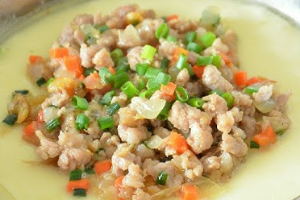 ไข่ตุ๋นหมู | Steamed Egg with Pork