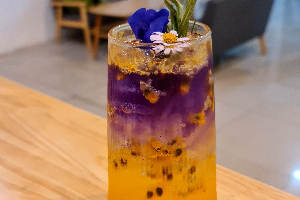 เพอร์เพิล แพชเชินเอด 퍼플 패션 에이드 (버터플라이피) Purple Passion Ade