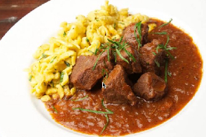 Pork Cream Goulash - Schweine Rahm Gulasch - ครีมหมูกูลาส