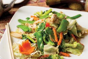 Fried mixed vegetables - Gebratenes Mischgemuese - ผัดผักรวม