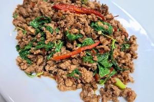 Stir-Fried Minced Pork with Holy Basil