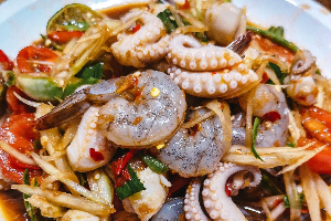 ตำทะเล | Seafood Papaya Salad