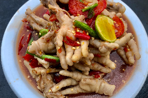 เหลาตีนไก่ | Spicy Chicken Feet Salad