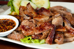 คอหมูย่าง | Grilled Pork Neck