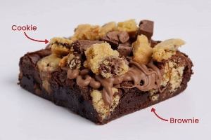 BROOKIE DARK CHOC ALMOND  👍เมนูขายดี