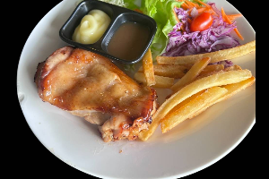 สเต็กไก่พริกไทยดำ