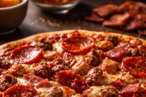 Meat lovers pizza 16”