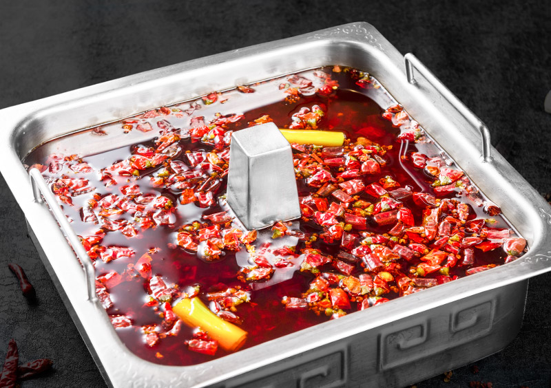 หม้อไฟน้ำซุปหมาล่า(มีกาก) / Spicy Soup Base / 麻辣火锅