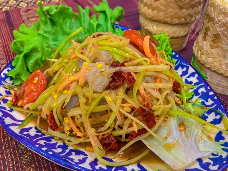 Papaya Salad Pickled Fish ( ตำปลาร้า)