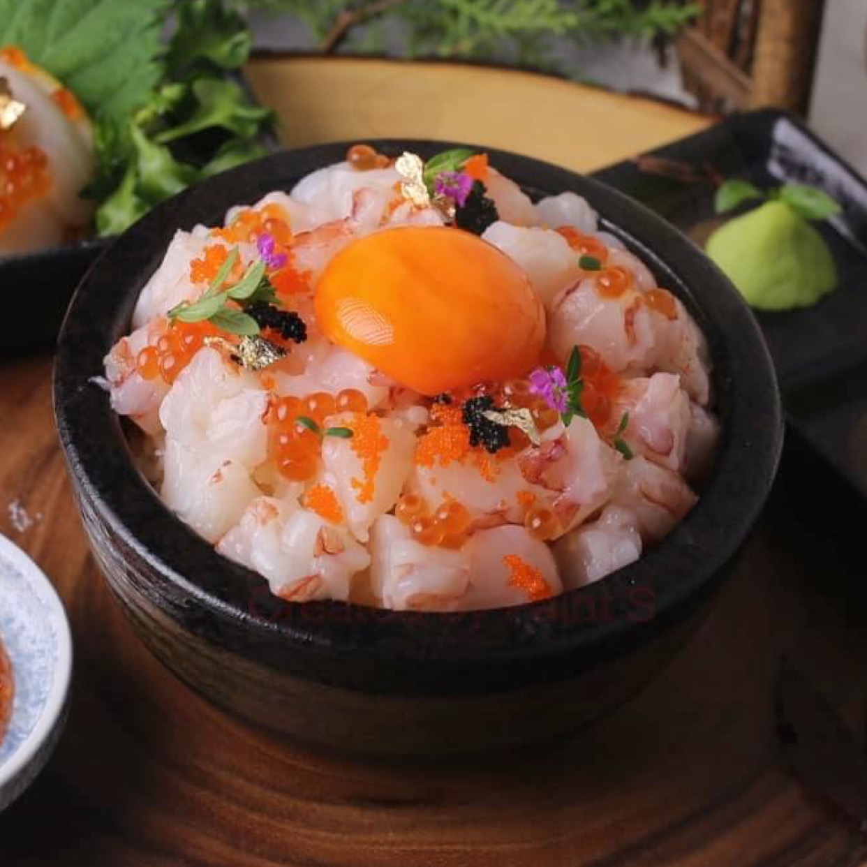 ข้าวหน้ากุ้งหวาน