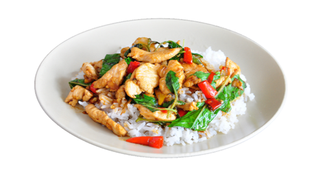 ผัดกระเพรา ไก่