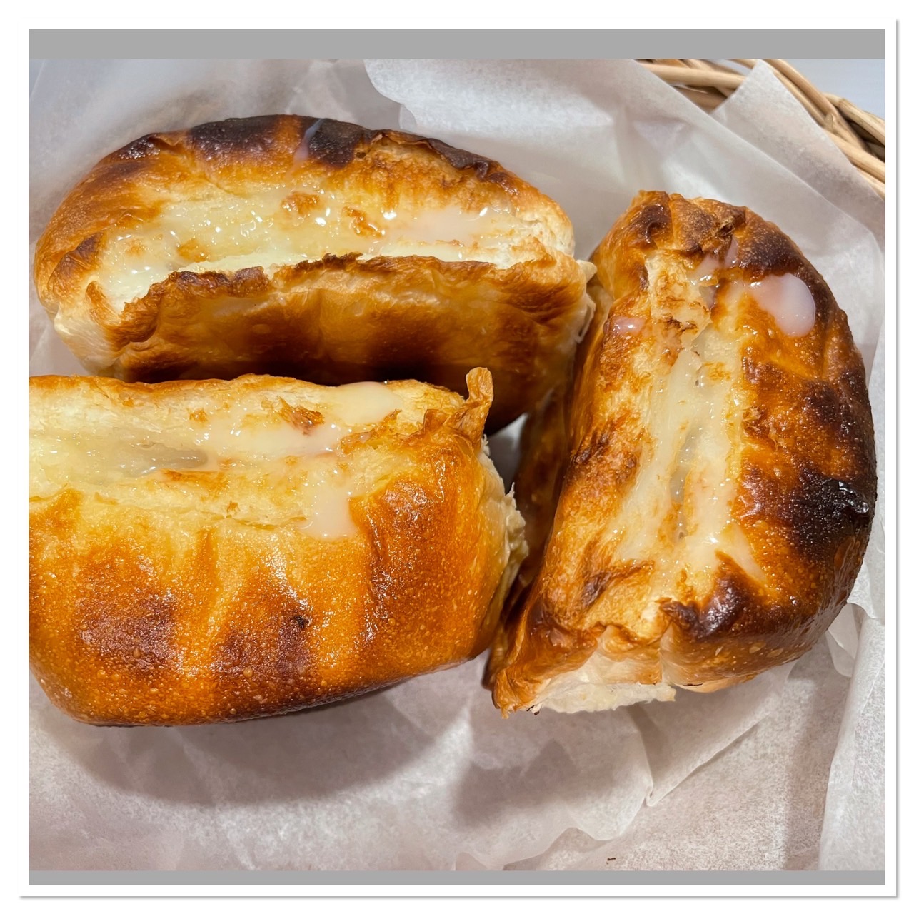 ขนมปัง เนย นมข้น เซต 3ชิ้น