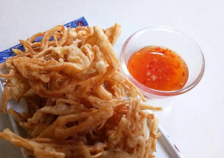 เห็ดเข็มทองทอด