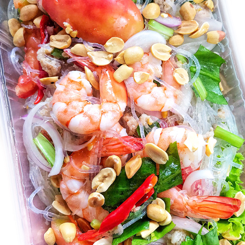 ยำวุ้นเส้น กุ้ง