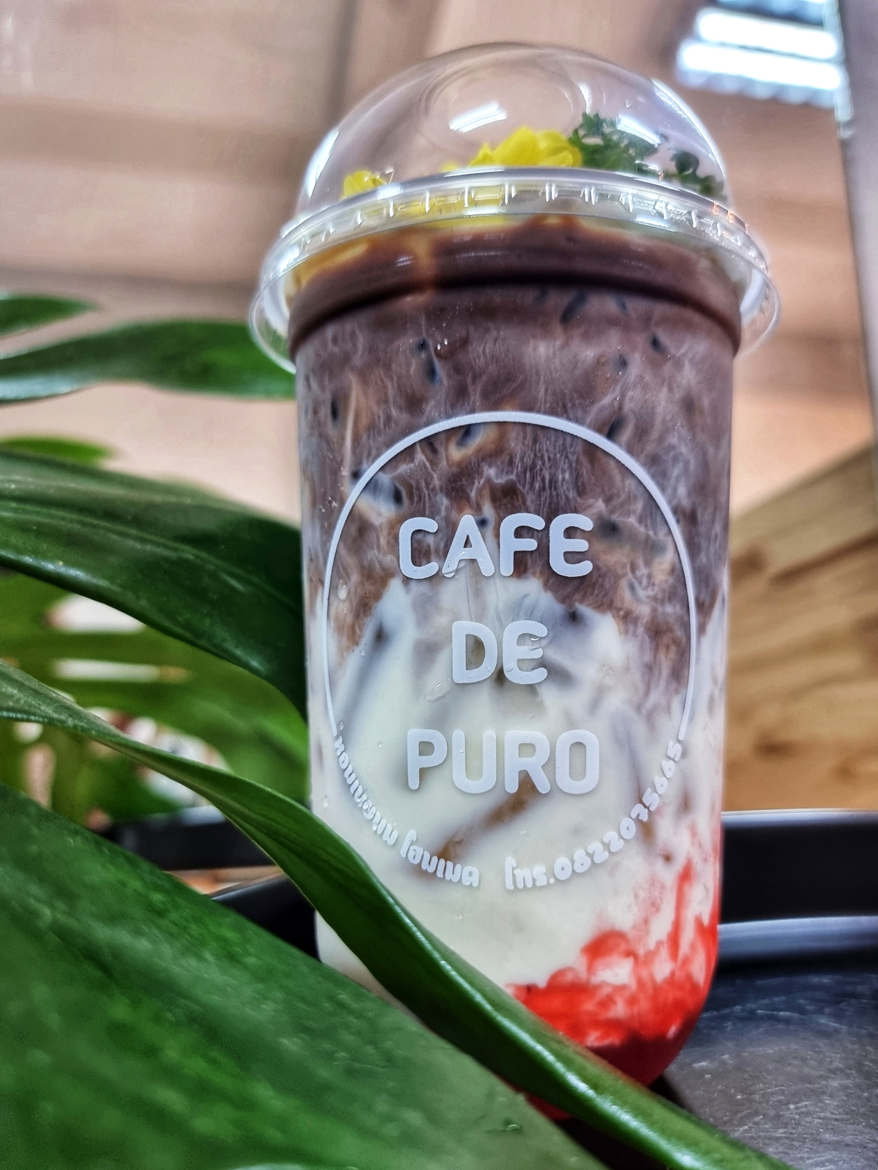 Cocoa strawberry milk