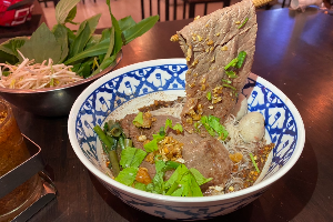 Boat Noodles with Wagyu Beef.
