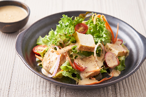 Tufu Salad with Japanese Dressing.