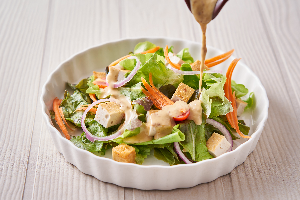Ubon Pork Suasage Salad with Japanese Dressing.