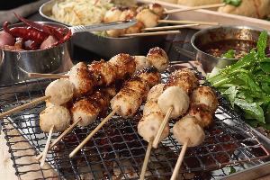 Grilled Homemade Meatballs (Pork/Beef/Fish)