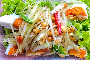 ตำไทย ไข่เค็ม