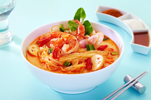 Noodle Tom Yam soup with Shrimps