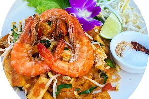 ผัดไทยกุ้งสด