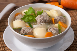 แกงจืด เต้าหู้ไก่สับ