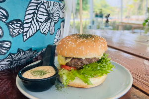 แฮมเบอร์เกอร์ เลอกรีน หมู