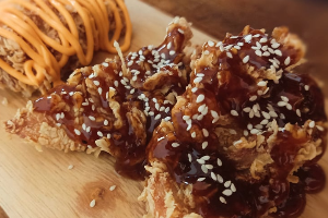 ไก่รวมรส fried chicken with 4 sauce