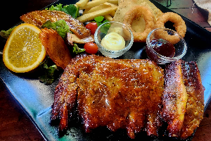 ซี่โครงบาบีคิว bbq spare ribs