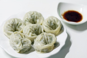 เกี๊ยวเกาหลีหึ่ง 찐만두 boiled dumplings