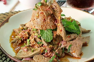 ตับหวาน (Cooked Liver in Spicy Condiment)